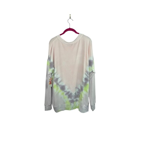 Wildfox Lonely Hearts Club Sweatshirt Tie Dye Pullover XS New With Tags - Picture 6 of 6